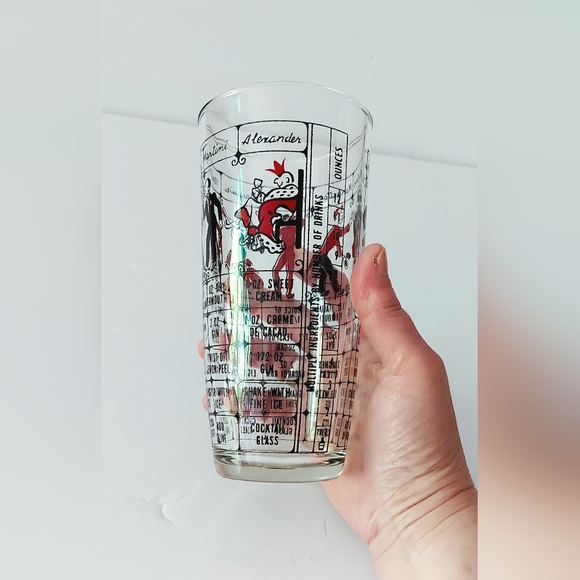 Mixing glass for cocktails with printed recipes. - Picture 8 of 9